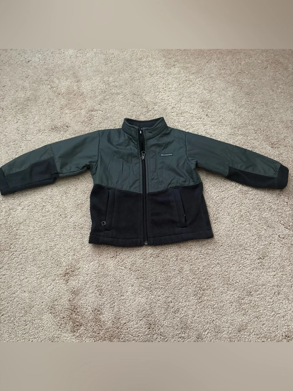 3T Toddler Columbia Kids' Green and Black Fleece Jacket